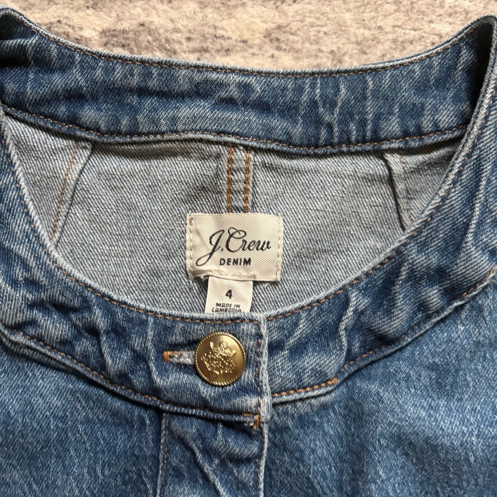 J. Crew Louisa lady jacket in denim size 4 - Picture 7 of 13